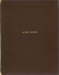 Aline Rhonie Album Cover, One of Five (Source: Roberts)